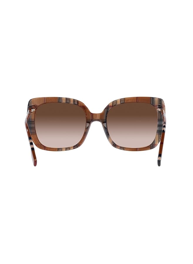 小物 Burberry Sunglasses Brown Gradient Check チェック スクエア サングラス (バーチブラウン) - メンズ